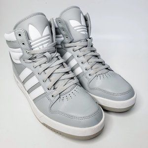 gray high top adidas